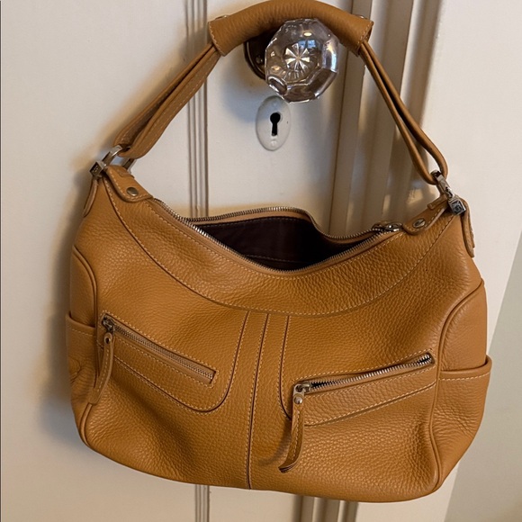 Tod's Handbags - Tod's Caramel Leather Hobo Bag